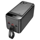 Повербанк великої ємності 90000mAh 22.5W+PD20W Hoco J123D Element 333Wh 3xUSB/Type-C/MicroUSB/Lightning чорний - зображення 4