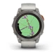 Смарт-годинник GARMIN Fenix 7 Pro Sapphire Solar Titanium w. Fog Gray/Ember O. Band (010-02777-20/21) - зображення 4