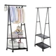 Вішалка пересувна підлогова THE NEW COAT RACK для одягу та взуття на коліщатках Чорна (NRACK12-AV) - зображення 1