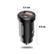 Автомобильное зарядное устройство Essager 30W Type-C + USB-A с быстрой зарядкой, заряд от прикуривателя, черный (84172343) - изображение 6