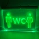 Акрилайт WC с зеленой подсветкой - изображение 1