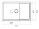 Кухонна мийка Platinum 7850 CUBE Темна скеля (SP000039647) - зображення 8