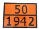 Таблица опасный груз 50-1942 со сменными цифрами - изображение 1
