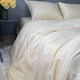 Комплект постільної білизни Страйп-Сатін XR Italy Quilt Cover set 100% Cotton 200х220см Жовтий - зображення 2