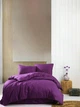 Комплект постельного белья Страйп-Сатин XR Italy Quilt Cover set 100% Cotton 200х220см Фиолетовый - изображение 1