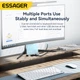 USB-хаб Essager Fengyang 4 in 1 Splitter (USB-A port) grey (EHBA04-FY0G-P) (EHBA04-FY0G-P) - изображение 2