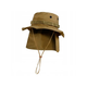 Панама Sturm Mil-Tec British Boonie Hat with Neck Flap R/S Coyote M (12326105) - зображення 10