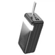 Павербанк 60000mAh с быстрой зарядкой HOCO J86B + Фонарик |4USB, 22.5W, QC/PD| Черный - изображение 4