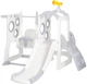 Горка-трансформер для детей с качелями Mealux Lola (KD-B076 White/Grey) - изображение 1