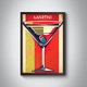 Набір вінтажних постерів з коктейлями Martini, Whiskey Sour, Margarita, Corpse Reviver / 4 шт А3 / плакат для бару - изображение 8