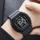 Часы наручные 1988BK SKMEI с подсветкой, BLACK - изображение 3