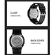 Часы наручные 1988BK SKMEI с подсветкой, BLACK - изображение 6