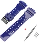 Ремешок для Casio G-Shock GA-100/110/120 Dark Blue-Glossy BK - изображение 1