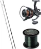 Набор Удилище карповое Prologic C3 Fulcrum FS 10' 3 м + Катушка фидерная Brain Apex Double Baitrunner 4000 + Леска Prologic Mimicry Green Helo 1000 м (18461735+18584168+18461280) - изображение 1