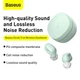 Беспроводные наушники TWS Baseus WM01 Green, сенсорные, микрофон, Bluetooth 5.0, 5 часов автономн. работы, 300/40 мАч, 20 Гц-20 кГц, Type-C, зеленые - изображение 11