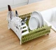 Сушарка для посуду Compact Dish Rack складна настільна із пластику - зображення 1