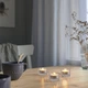 Підсвічники прозорі 3шт. Ikea SMÄLLSPIREA 305.421.81 - зображення 3