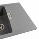 Гранитная мойка для кухни Platinum 6250 ZIRKONE матовый Серый металлик - изображение 11