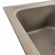 Гранитная мойка для кухни Platinum 7950 Equatoria матовая прямоугольная, 2 чаши, титан - изображение 3