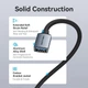 USB кабель-подовжувач Vention USB 3.0 Male to USB Female Extension Cable Cotton Braided 3 м Gray (CBLHI) - зображення 6
