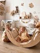 Дитяче ліжечко-качалка Smile Natural Wood. Luna Toys - зображення 5
