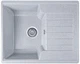 Гранітна кухонна мийка Everest 12N 610х500x200мм Сіра + сифон - зображення 2