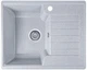 Гранітна кухонна мийка Everest 12R 610х500x200мм Сіра + сифон - зображення 2