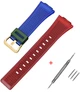 Ремешок для Casio G-Shock GA-100/110 Transl-Red-Blue GD - изображение 1