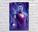 Постер BEGEMOT Мстители Супергерои MARVEL Тони Старк Железный человек Iron Man 40x61 см (1120969) - изображение 1
