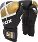 Боксерские перчатки RDX F7 Ego 10 унций + Капа Black Golden (BGR-F7BGL-10oz) - изображение 2