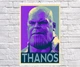 Постер плакат BEGEMOT Поп-Арт Суперзлодеи MARVEL Танос титан Thanos 40x61 см (1121239) - изображение 1