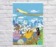 Постер плакат BEGEMOT Мультфильм Время приключений Adventure Time 40x61 см(1121474) - изображение 1