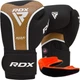Боксерские перчатки RDX Aura Plus T-17 12 унций + Капа Black Golden (BGR-T17BGL-12OZ+) - изображение 1