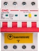 Диференційний автоматичний вимикач CNC Electric YCB9LE-80M 4P C63 6000A 30mA 230V (NV821969) - зображення 1