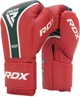 Боксерские перчатки RDX Aura Plus T-17 16 унций + Капа Red/Black (BGR-T17RB-16OZ+) - изображение 7