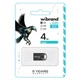 USB флеш накопичувач Wibrand 4GB Hawk Black USB 2.0 (WI2.0/HA4M1B) (202245) - зображення 2