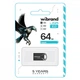 USB флеш накопитель Wibrand 64GB Hawk Black USB 2.0 (WI2.0/HA64M1B) - изображение 2