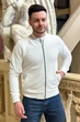 Кофта на замку кежуал Trend Collection 074-2 Білий (BEYAZ) 2XL - зображення 5