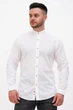Сорочка льон стійка Trend Collection U02-152 Білий XL - зображення 1