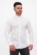 Сорочка льон стійка Trend Collection U02-152 Білий XL - зображення 4