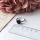 Срібна каблучка з натуральним сапфіром 4.453ct, вага виробу 3,81 гр (2157625) - зображення 7