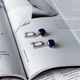 Серебряные серьги с натуральным сапфиром 8.573ct (2157632) - изображение 2