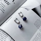 Серебряные серьги с натуральным сапфиром 8.573ct (2157632) - изображение 3