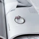 Срібна каблучка з натуральним рубіном 1.313ct, вага виробу 1,79 гр (2157830) - зображення 4