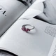 Срібна каблучка з натуральним рубіном 1.313ct, вага виробу 1,79 гр (2157830) - зображення 2