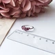 Срібна каблучка з натуральним рубіном 1.313ct, вага виробу 1,79 гр (2157830) - зображення 6