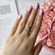 Серебряное кольцо с фианитами, вес изделия 3,76 гр (60001928) - изображение 8