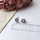 Серебряные серьги с натуральным аметистом 9.015ct (2157731) - изображение 7