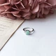 Срібна каблучка з натуральним смарагдом 1.45ct, вага виробу 2,7 гр (2150947) - зображення 8