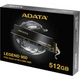 Накопитель SSD M.2 2280 512GB ADATA (SLEG-900-512GCS) - изображение 2